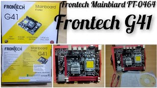 frontech G41 unboxingFrontech mainboard FT0464 [upl. by Sueahccaz]