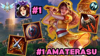 GETTING 1 AMATERASU IN RANKED  GRANDMASTERS AMATERASU SOLO SMITE [upl. by Maer410]