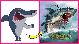 🐬 Zig amp Sharko Characters As MONSTERS Version 👉TupViral [upl. by Rossie783]