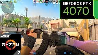 Counter Strike 2 Rank  RTX 4070 12 GB  Ryzen 7 7700X MAX Setting [upl. by Nwahsek]