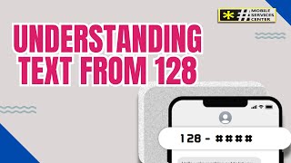 TMobile Shortcode 128  Understanding text from 128 [upl. by Batty]