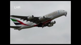 Plane Spotting Summer Cloudy Afternoon Takeoffs RW27R London Heathrow Airport✈️✈️ [upl. by Towne]