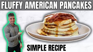 How To Make Perfect American Pancakes  Simple Recipe [upl. by Jefferson227]