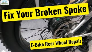 How to Replace that Broken Spoke on your EBike yourself [upl. by Jestude]