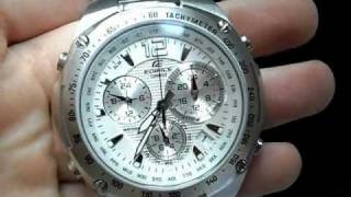 Casio Edifice EF  529D White HD Preview [upl. by Aleel]