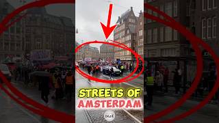 Streets of Amsterdam 🇳🇱 trending protest shortsvideo [upl. by Nivel948]