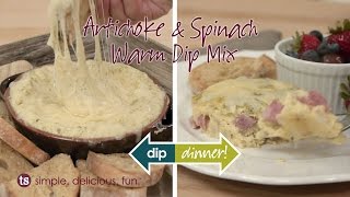 Dip or Dinner with Artichoke amp Spinach Warm Dip Mix [upl. by Tyra]