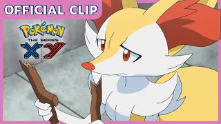 Braixens Beloved Branch  Pokémon the Series XY Kalos Quest  Official Clip [upl. by Ajssatan]