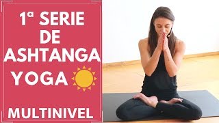 PRIMERA SERIE DE ASHTANGA YOGA  VARIACIONES PARA PRINCIPIANTES  MANTRA Muktayoga con Juliana [upl. by Roscoe400]