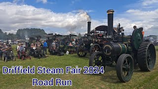 Driffield Steam Fair 2024  Road Run [upl. by Amoeji]