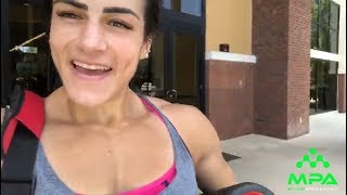 IFBB PRO Natalia Coelho Talks About Foam Rolling [upl. by Yendor]