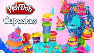 A PlayDoh Cupcake Celebration Playset  Videos for kids with toys [upl. by Ahsil449]