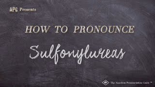 How to Pronounce Sulfonylureas Real Life Examples [upl. by Felike]