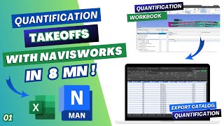 Quantification Takeoffs Tutorial in 8mn using Navisworks Manage 2023 [upl. by Errol]