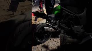 Ninja300 full system exhaust sound🥵 mt15 ninja ninja300 rider shorts youtubeshorts [upl. by Varipapa]