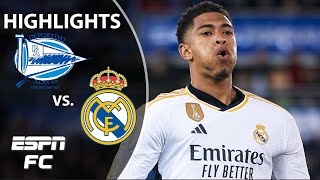 Real Madrid vs Alaves  LALIGA Highlights  ESPN FC [upl. by Latvina4]