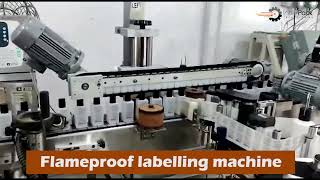 Flameproof labelling machine [upl. by Dnomrej]