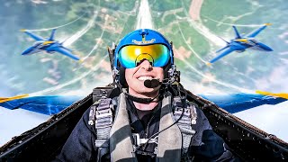 Pulling 7Gs in an F18 Fighter Jet With the Blue Angels [upl. by Lindsy]