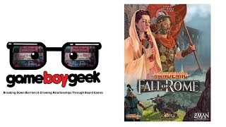 Pandemic Fall of Rome Review with the Game Boy Geek [upl. by Fiorenza947]