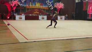 Vlada Nikolchenko UKR  Hoop  Level 10 Senior  LA Lights 2019 [upl. by Herc]