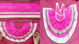 double layered dress for mata rani  माता रानी की पोशाक बनाइए आसान तरीके से [upl. by Cory]