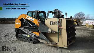 Skid Loader Attachment Solutions  Bucket Bunker  Auger PRO [upl. by Indyc]