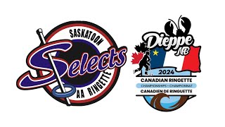 2024 Canadian Ringette Championships U16AA Saskatoon Selects VS Team British Columbia [upl. by Zenitram976]