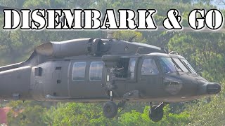 PHILIPPINE AIR FORCE BLACKHAWK Disembark amp Go [upl. by Aicemak]