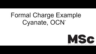 Formal Charge Example Cyanate Ion [upl. by Neved]