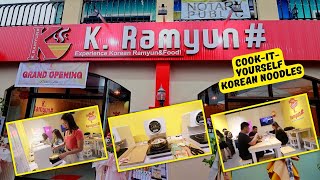 Cookityourself Korean Noodle Restaurant  K Ramyun [upl. by Atteniuq23]