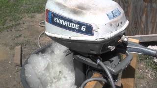 1976 6604A Evinrude 6HP after service [upl. by Yentruoc12]