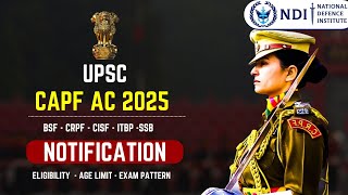 CAPF AC 2025 Exam Eligibility syllabus Exam Pattern All Information About Exam capf ytshorts [upl. by Nyhagen]