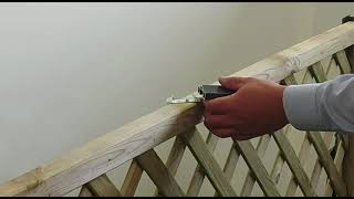 Installation Advice How to Fit a DuraPost® Capping Rail to a Wooden Panel Fence® [upl. by Moule]