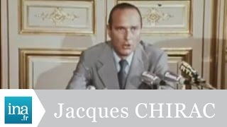 Jacques Chirac démission du 1er Ministre en 1976  Archive INA [upl. by Onidranreb414]