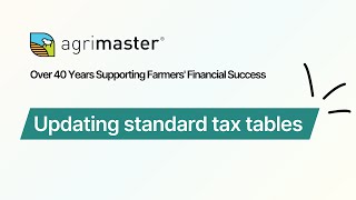 Updating Standard Tax Tables  Wagemaster Tutorials [upl. by Serafine]