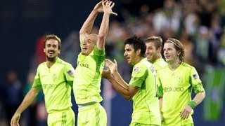 2011 Open Cup Final  Seattle Sounders FC vs Chicago Fire Osvaldo Alonso Goal  Oct 4 2011 [upl. by Ottie]