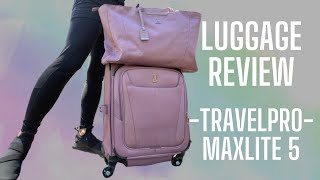 TravelPro Maxlite 5 Carry On Review  Affordable Lightweight  WalletLife [upl. by Annoyt]