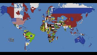 The World Flag Map  Minecraft Edition My most viewed video [upl. by Tav]