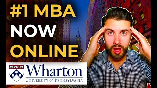 1 Ranked MBA Program To Be Offered ONLINE  Wharton Online MBA [upl. by Llertak990]