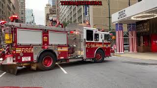 FDNY RESPONDING COMPILATION 111 FULL OF BLAZING SIRENS amp LOUD AIR HORNS THROUGHOUT NEW YORK CITY [upl. by Balf]