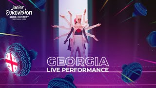 Mariam Bigvava  I Believe  LIVE  Georgia 🇬🇪  Junior Eurovision 2022 [upl. by Jordison]