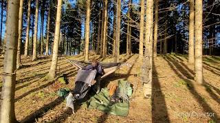 Setting up my Warbonnet Blackbird Xlc Hammock for a day trip in the woods [upl. by Mendel973]