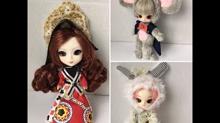 Little Mini Pullip review and comparison to full size doll [upl. by Huxham997]