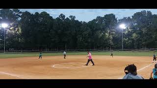 Shockwaves Vs Wolfpack 9524 first time pitching fun softball shortvideo shortsvideo [upl. by Miarhpe]