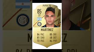 Lautaro Martinez FIFA Evolution FIFA23 to FIFA 19 [upl. by Yelyab227]