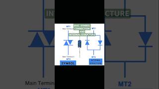 DIAC symbol and internal structure  diode for alternating current Shorts techgyan9291 [upl. by Goggin]