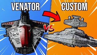 LEGO Ucs Venator Vs Custom Star Destroyer 😈 [upl. by Ainatit]