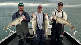 Walleye Fishing on Lake Erie with Blueline Charters [upl. by Genesa]