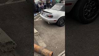 Rotary Miata banging rev limiter rotary miata rx7 revlimiter [upl. by Kcirrad544]