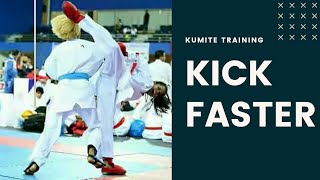 IMPROVE KICK SPEED  KUMITE TRAINING part 1 [upl. by Felizio944]